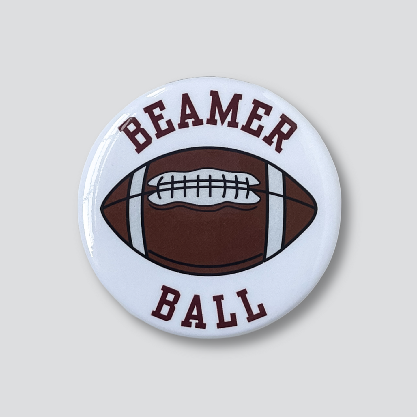 “Beamer Ball” Magnetic Game Day Button